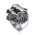 Bague Loup Solitaire (Acier)